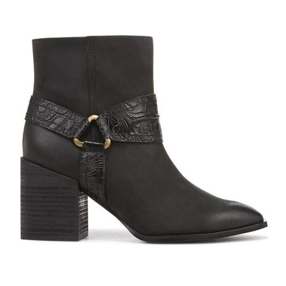 Vionic Carnelia Ankle Boots - Black - Water Repellant Leather Size 9 - Picture 1 of 15
